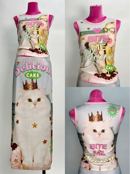 Stretch Casual Halter Long Skirt【s0000012465】