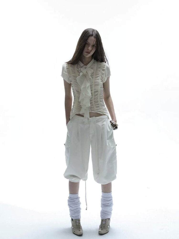 Cargo Pocket Loose Suit Pants【s0000016571】