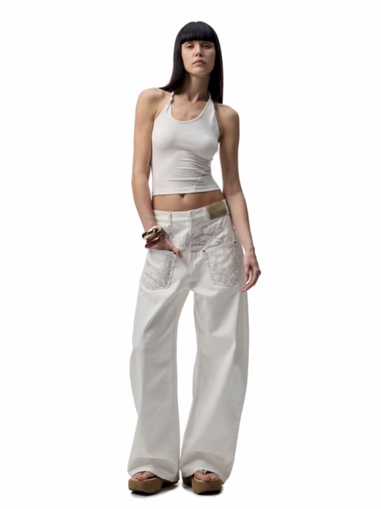 Old washed scimitar jeans【s0000012391】