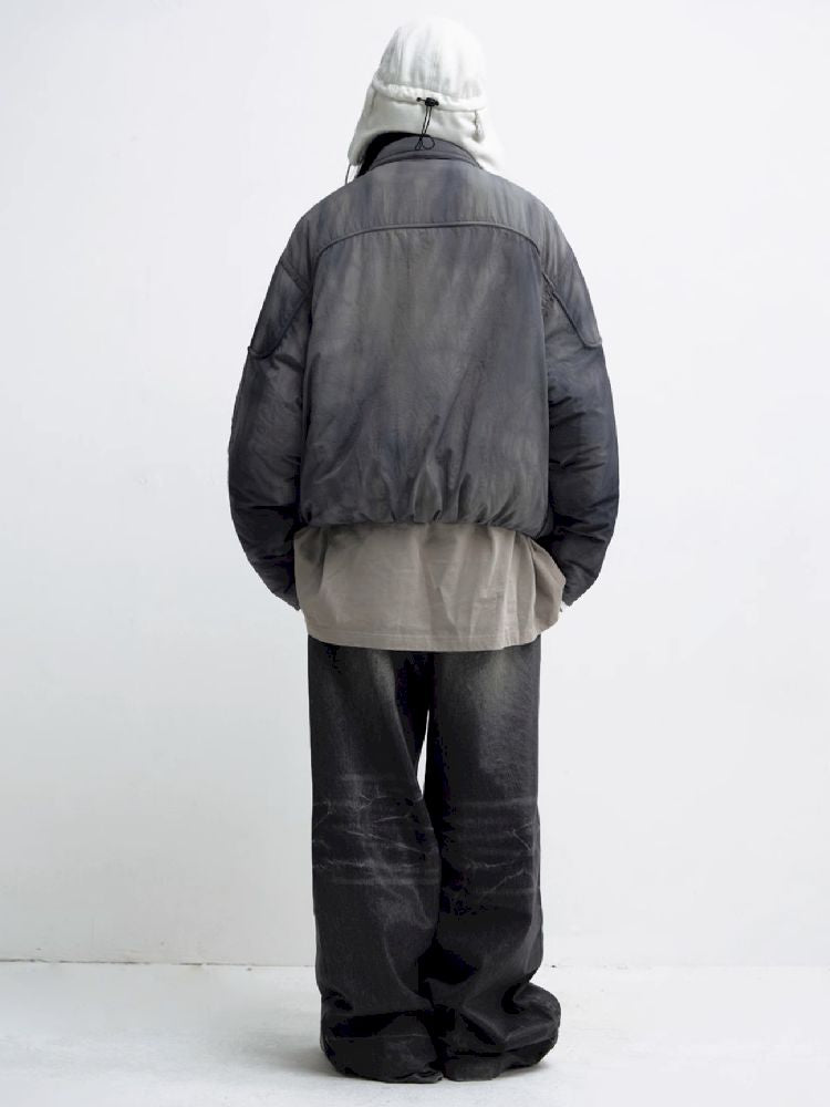 Airplane Button Short Cotton Jacket【s0000011347】