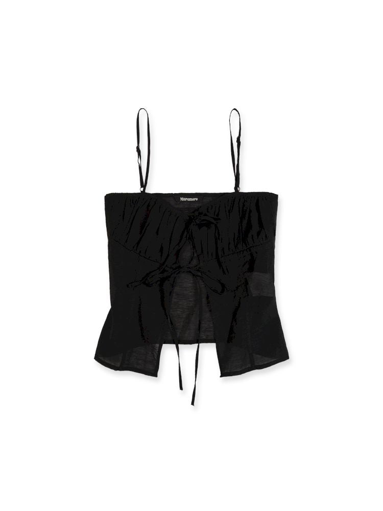 Overlay niche design lace-up camisole【s0000012521】