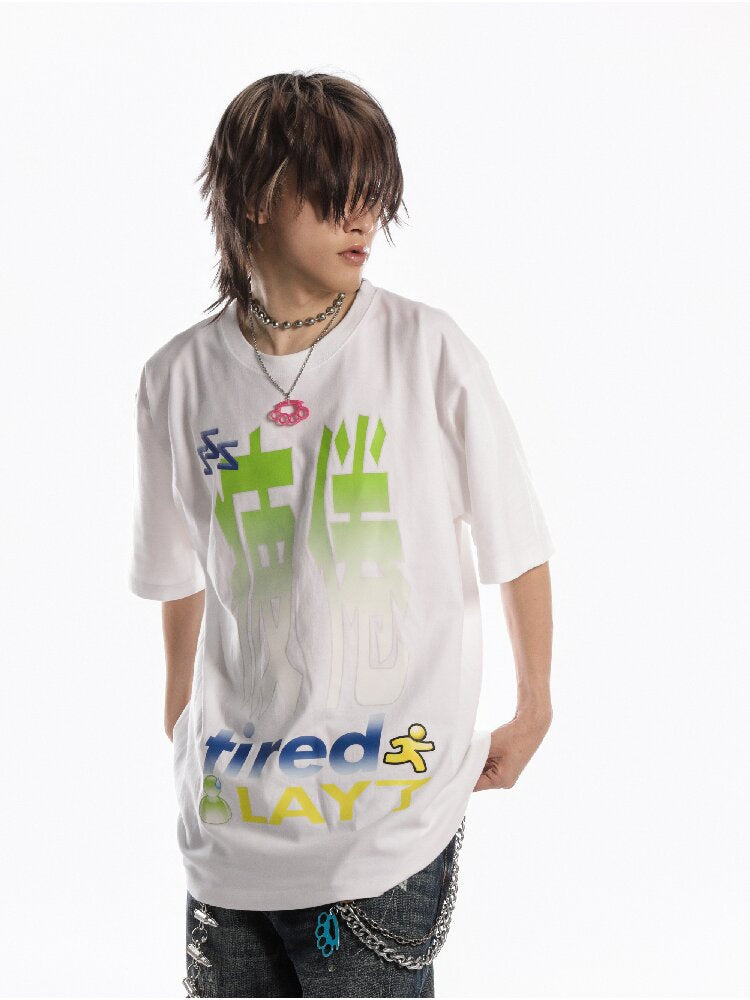 Slogan Print Casual T Shirt【s0000019128】