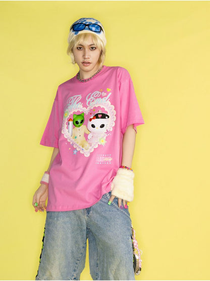 Printed Loose T-Shirt【s0000012461】