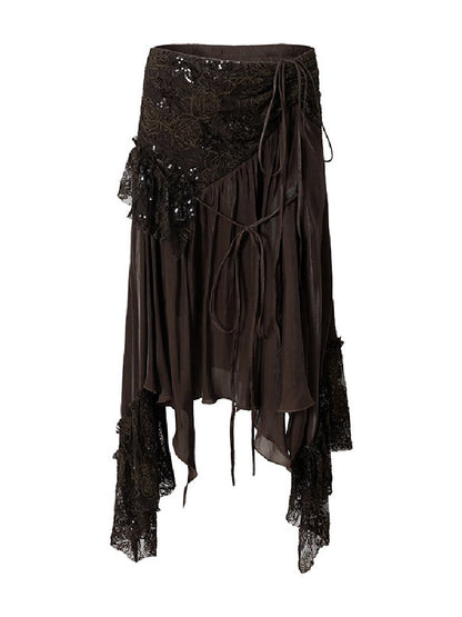 Dreamy Heiress Lace Chiffon Dress【s0000017984】