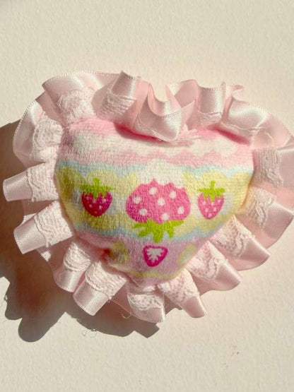 Lace Strawberry Hairpin Keychain【s0000015113】