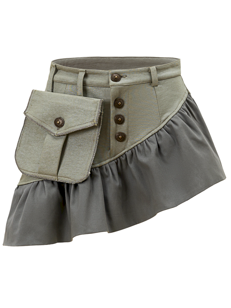 Oddly shaped short skirt【s0000013179】