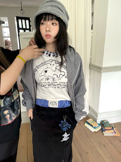 Hooded Sweatshirt Cardigan【s0000011190】