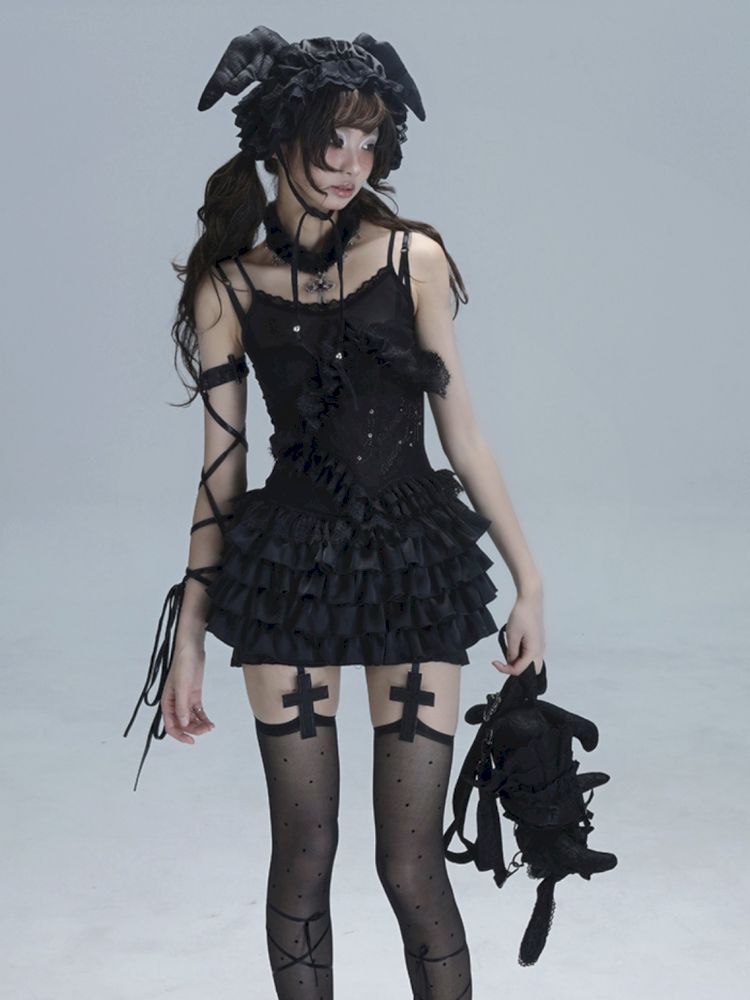 Ballet Style Slouchy Cake Lace Top【s0000013488】