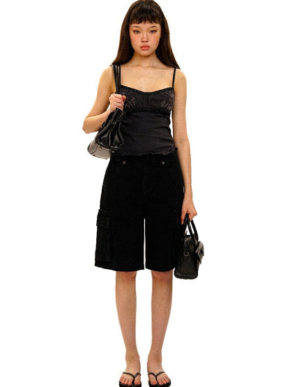 Lace Pearl Bead Embroidered Cami【s0000017907】