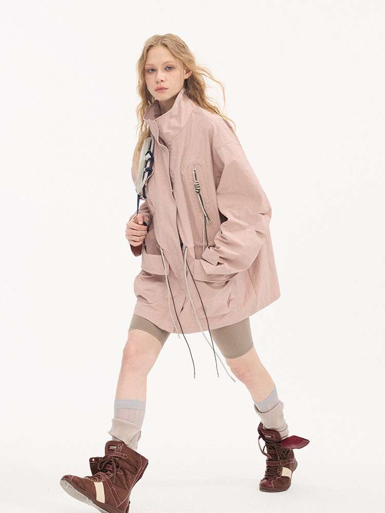 Twist Pocket Drawstring Jacket【s0000015416】