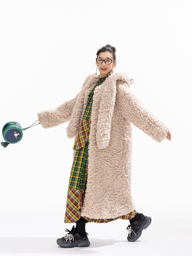 Hooded Cotton Clip Long Loose Jacket【s0000011311】