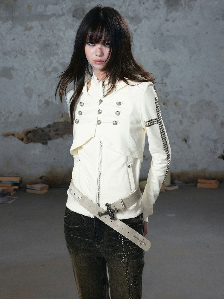 Metallic Napoleon Hooded Jacket【s0000018101】