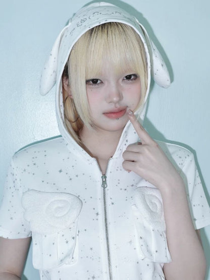 Hot Rhinestone White Vest Jacket【s0000012334】