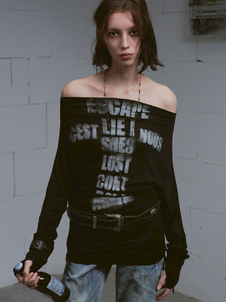 Thin Long Sleeve Printed Tee【s0000011851】