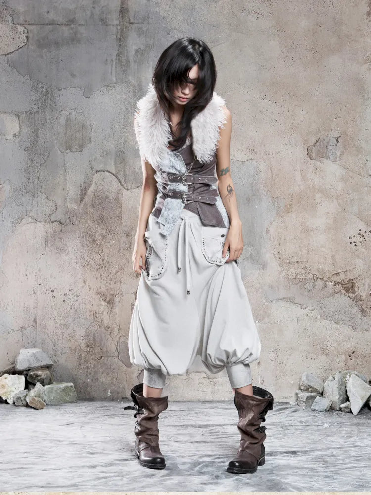 Detachable Fur Collar and Belt【s0000014128】