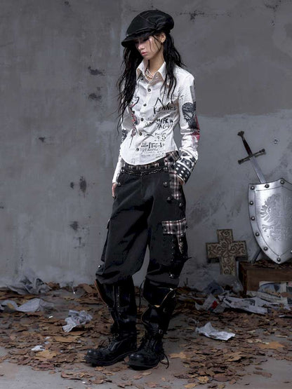 Vintage Punk Court Lantern Trousers【s0000014650】