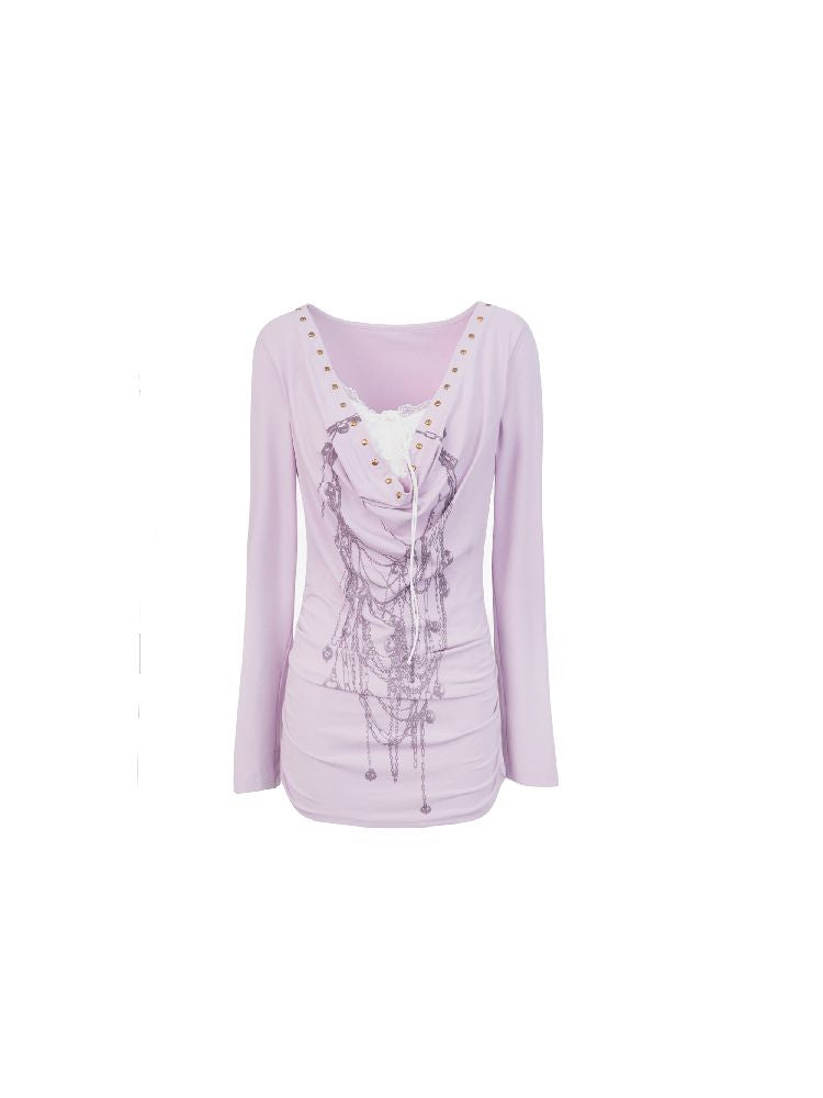 Printed Bottom Tie Top【s0000011274】