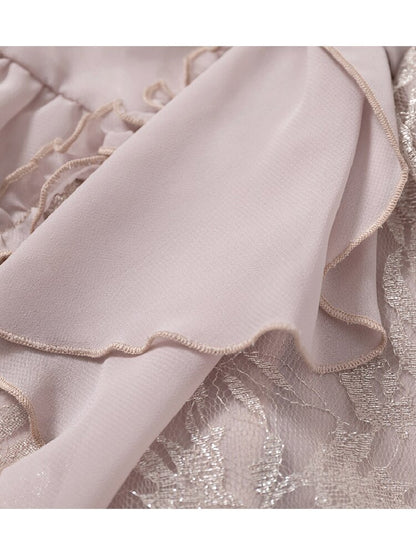 Vintage Court Chiffon Lace Cover-Up【s0000017244】