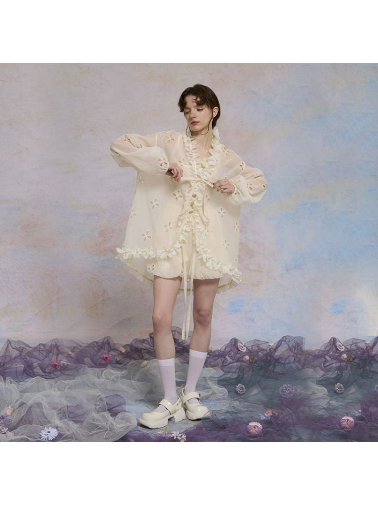 Thin long-sleeved vacation wind sun shirt【s0000013589】