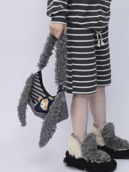 Rabbit Plush Versatile Commuter Crossbody Bag【s0000014618】