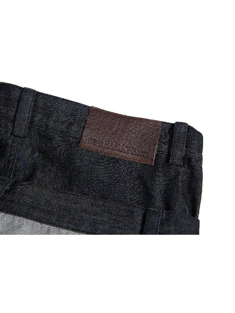 Bare-eared Pulping Double-waisted Jeans【s0000016959】