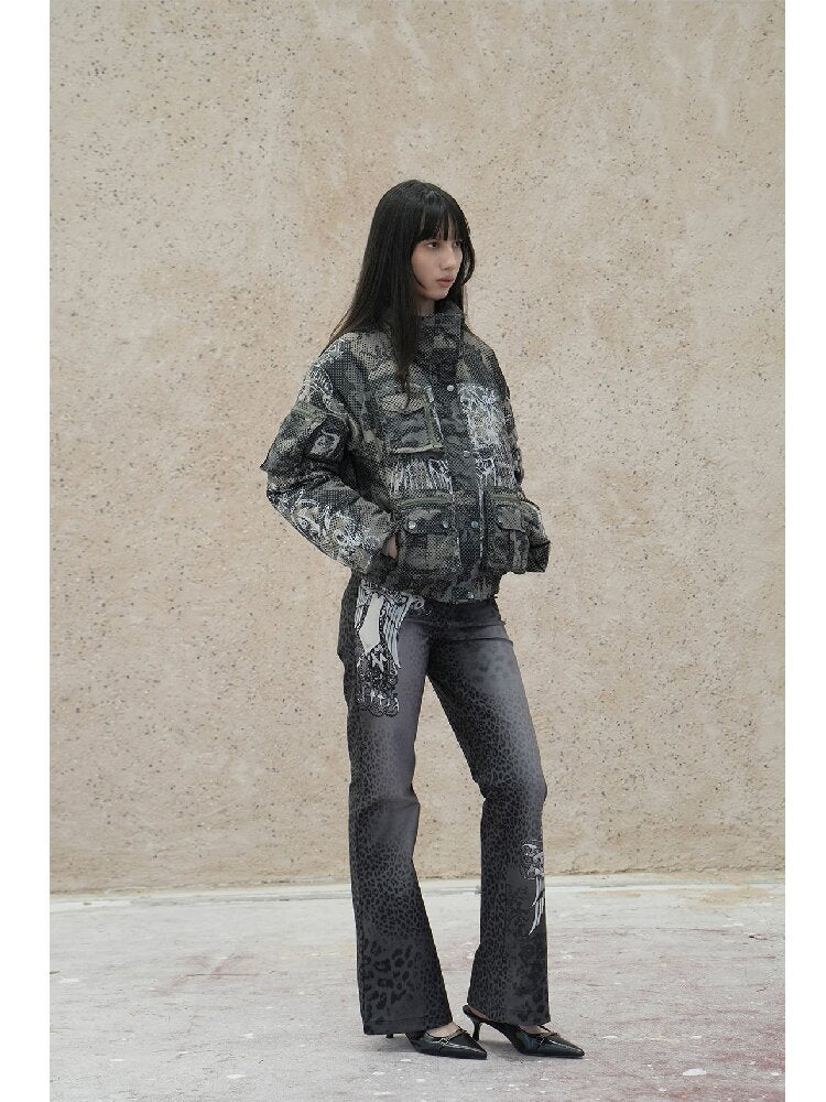 Vintage Pattern Star Duck Down Jacket【s0000018069】