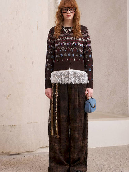 Round Neck Winter Cardigan Coat【s0000014386】