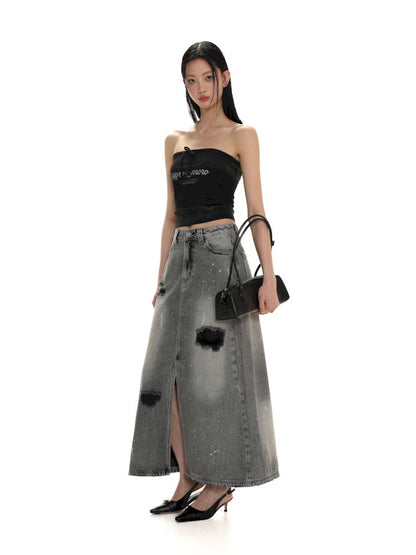 Drawstring Badge Printing Tie Bandage Tank Top【s0000008654】