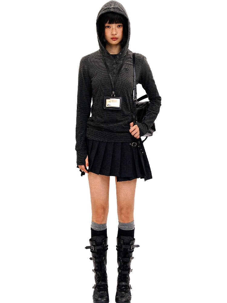 Irregular Star Studded Pleated Skirt【s0000016415】