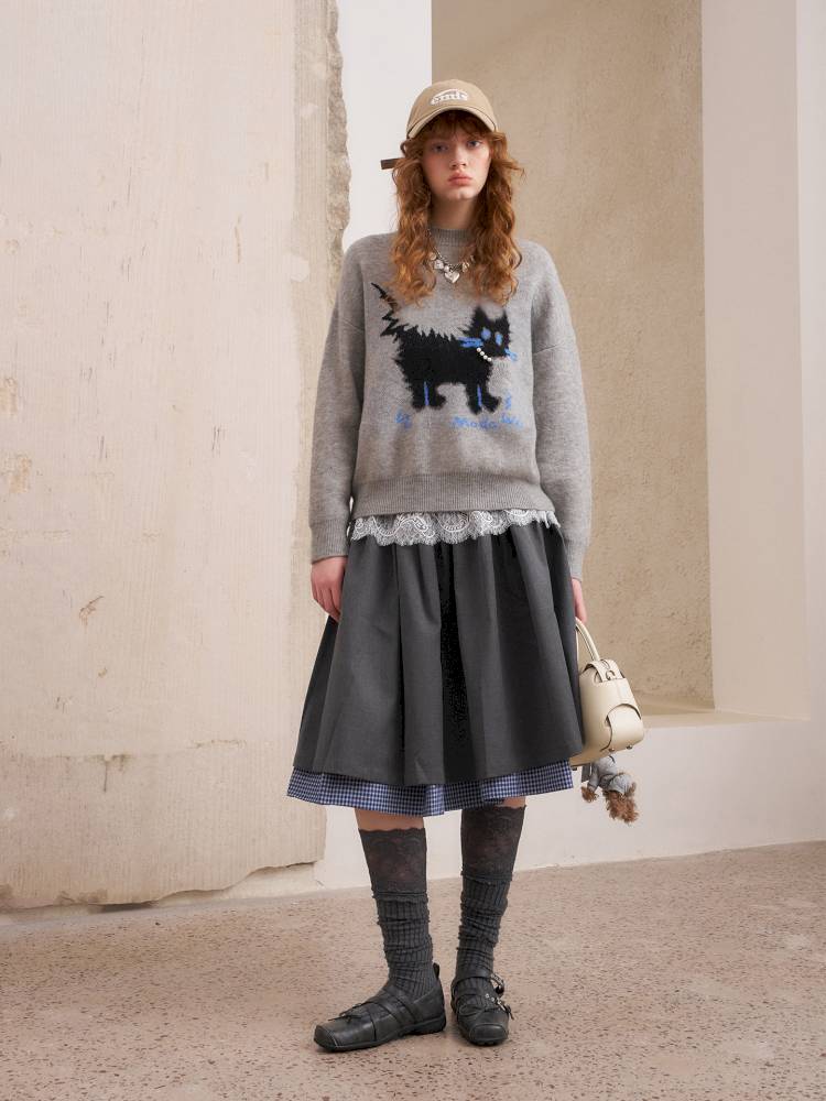 Long sleeves cute loose pullover sweater【s0000014382】