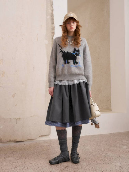 Long sleeves cute loose pullover sweater【s0000014382】