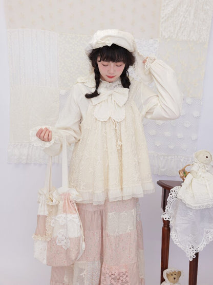Bow Hook Flower Lace Suspenders【s0000016503】