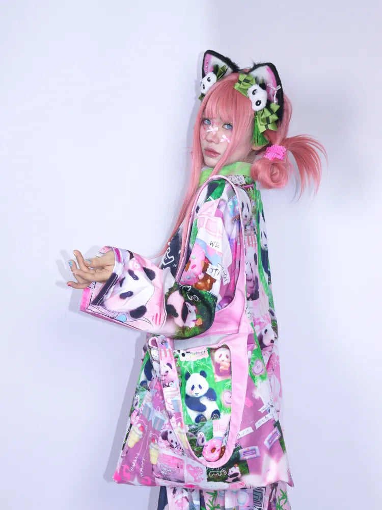 Cute Cartoon Print Shoulder Bag Tote Bag【s0000013980】