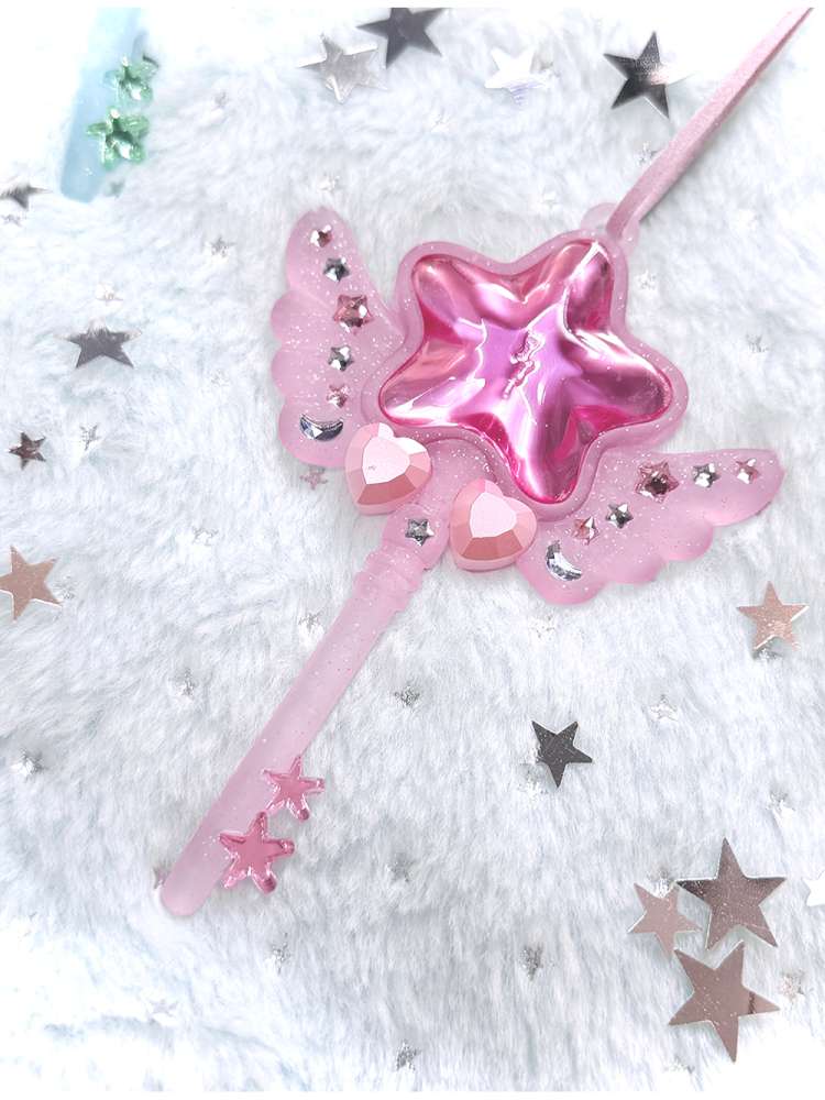 Dreamcore Star Wings Magic Wand Necklace【s0000014700】