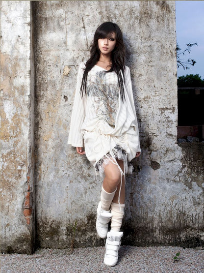 Slim-Fit Printed Long-Sleeve T-Shirt【s0000013899】