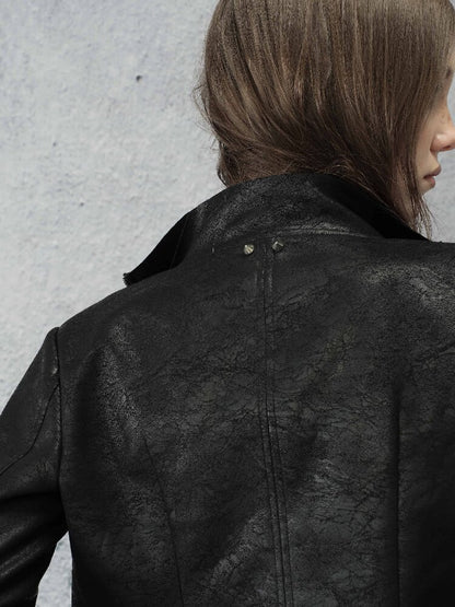Suede Cracked Rivet Jacket【s0000016945】