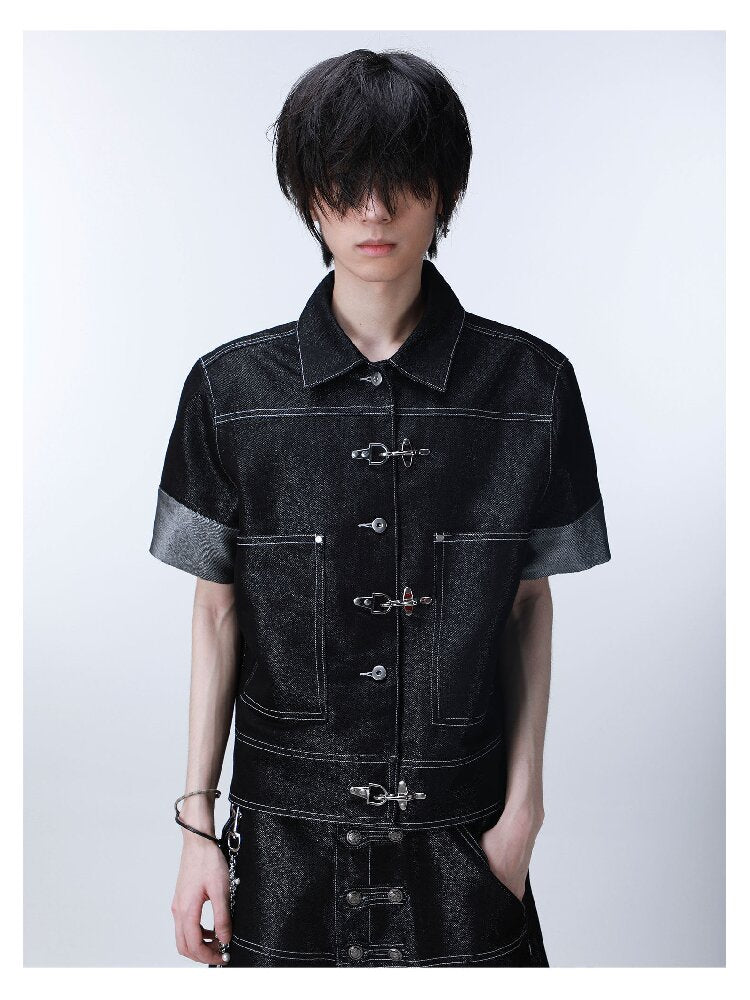 Silver Thread Raw Denim Cow Jacket【s0000016294】