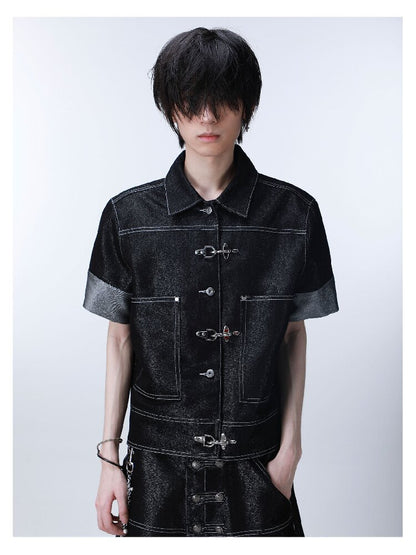 Silver Thread Raw Denim Cow Jacket【s0000016294】