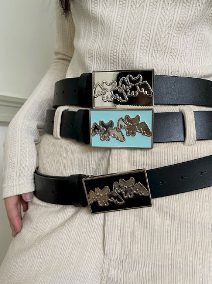 Angel Metal Cowhide Leather Belt【s0000011195】