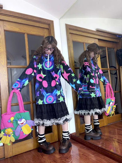 Loose Thin Pile Long Sleeve Top【s0000014630】