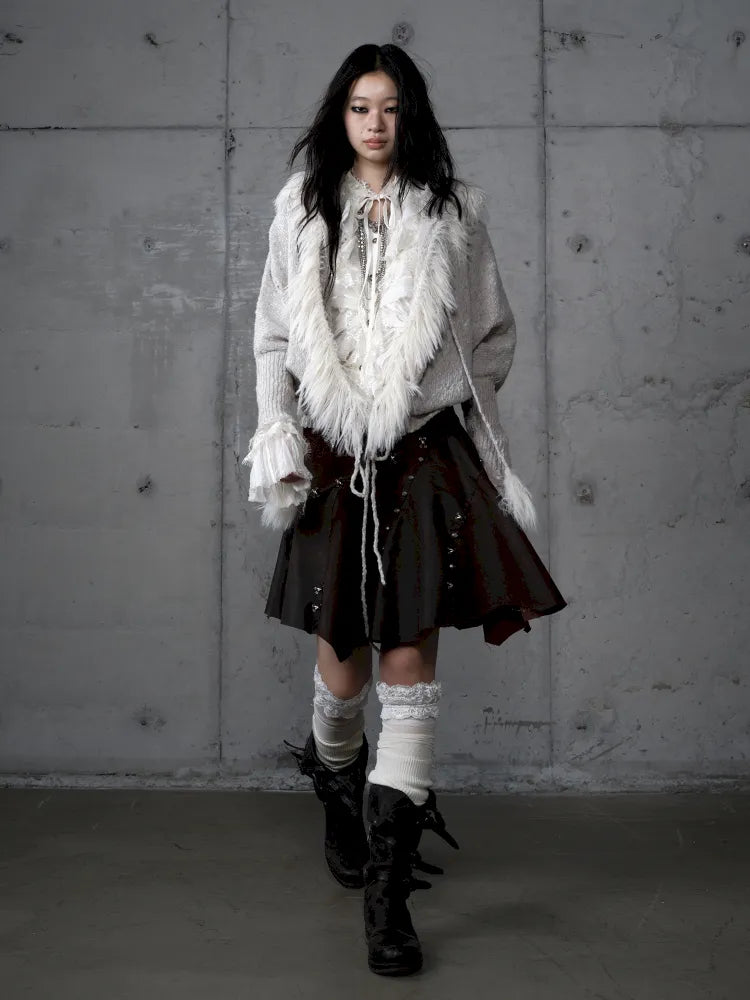 Lazy Knit Batwing Hooded Sweater Jacket【s0000014112】