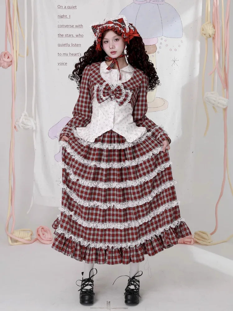 Lolita Showa-Era Girl Adorable Niche Half-Skirt【s0000014105】