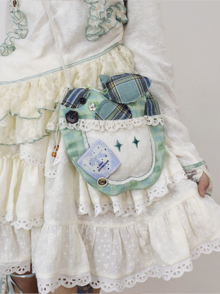 Splicing Shoulder Crossbody Apple Bag【s0000012371】