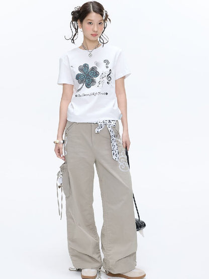 Vine Shirring Pleats Cargo Pants【s0000016376】