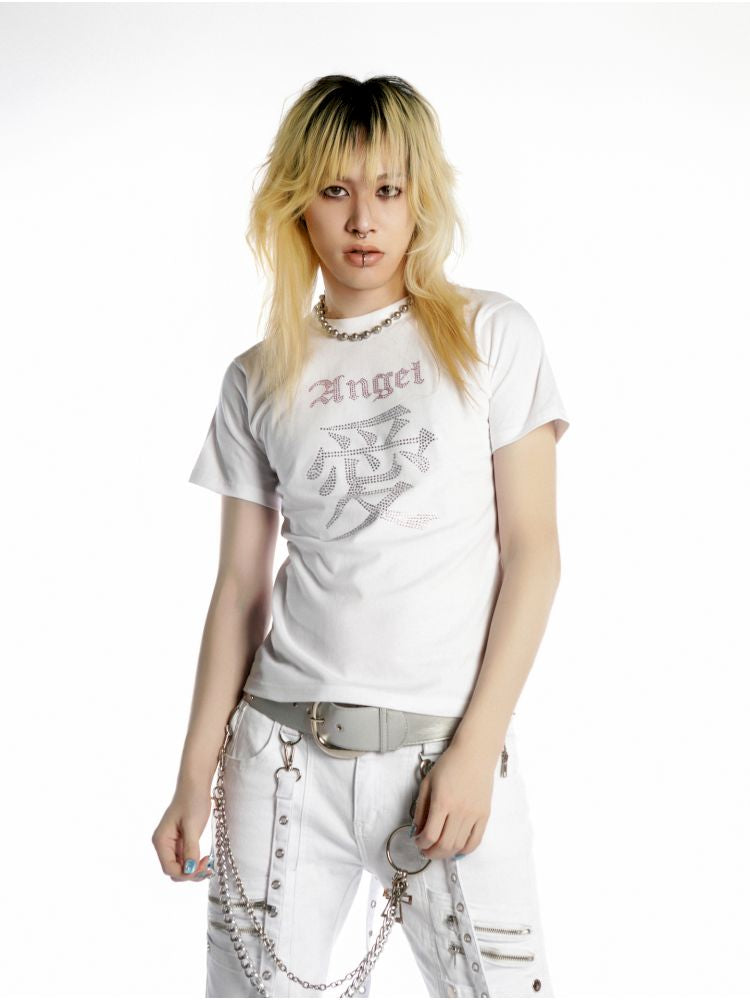 Positive Shoulder Slim T-shirt【s0000012456】