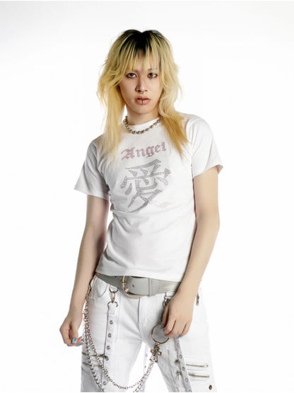 Positive Shoulder Slim T-shirt【s0000012456】