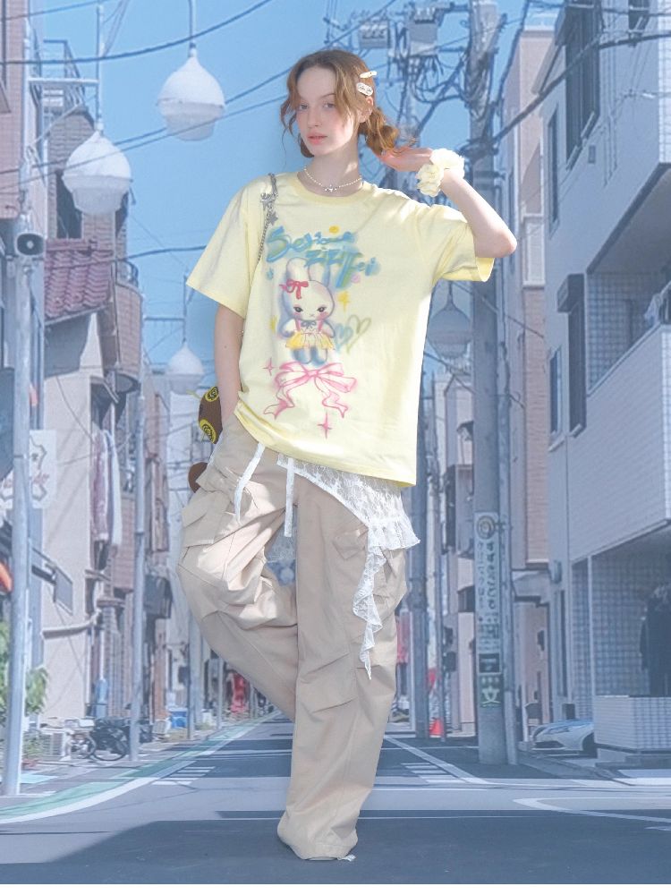 Loose Thin Round Neck Short Sleeve T-shirt【s0000012243】