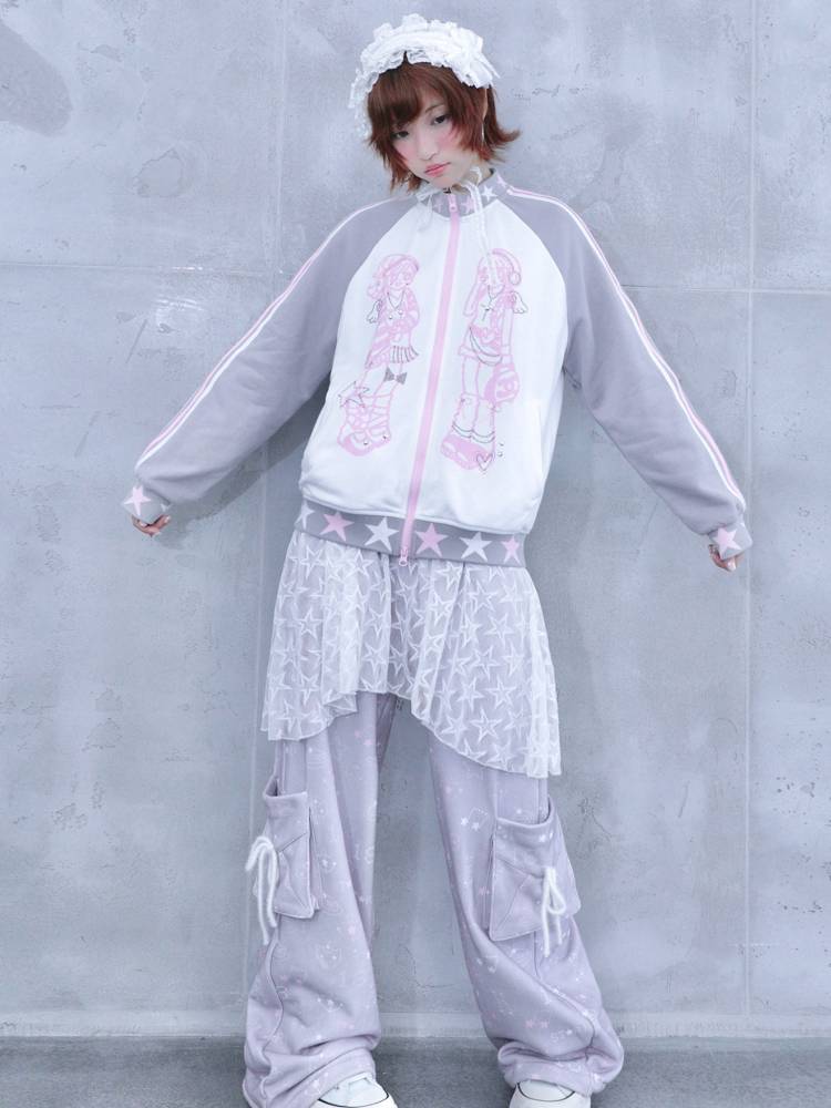 Stand-Up Collar Sportswear Hoodie Jacket【s0000014448】