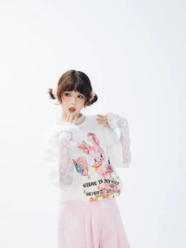 Whimsical Bear Mini-Figure Punk T-Shirt【s0000013930】