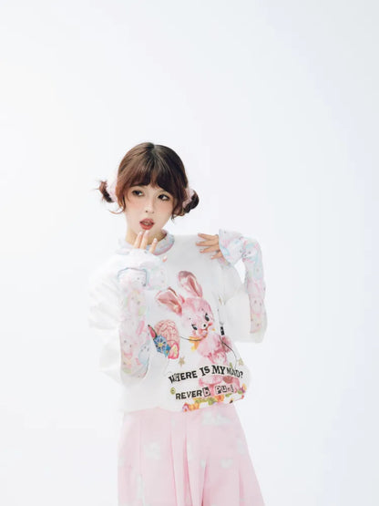 Whimsical Bear Mini-Figure Punk T-Shirt【s0000013930】